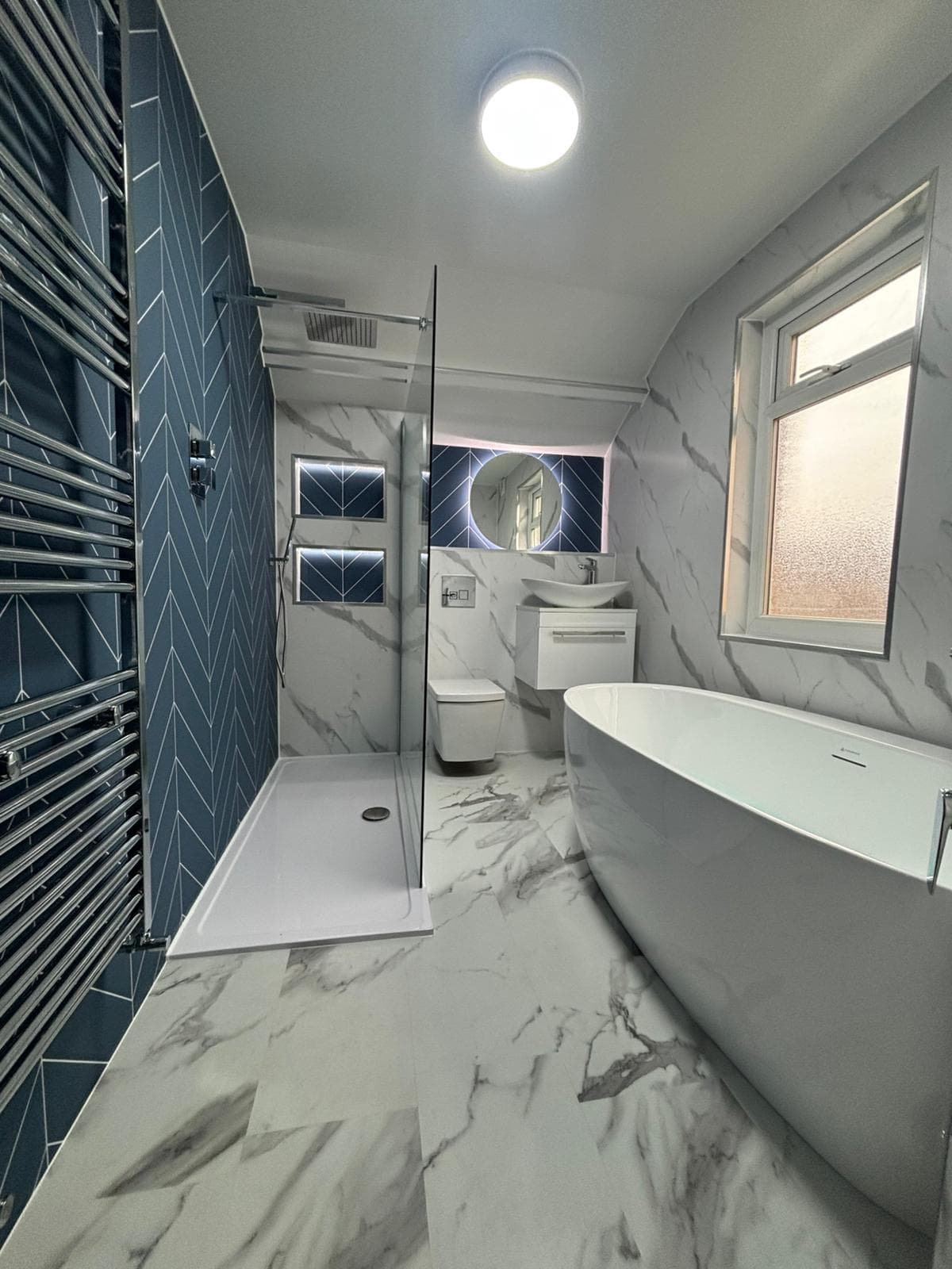 Photo from a completed bathroom installation by Gateshead Bathrooms